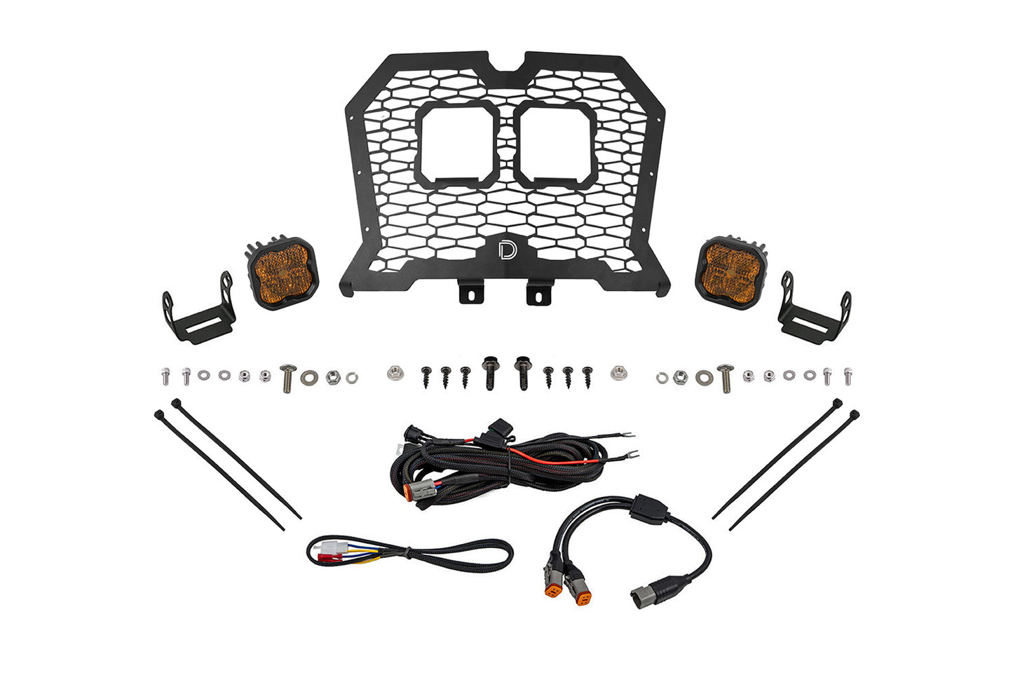 Stage Series LED Grille Kit for 2019-2024 Polaris RZR XP Pro Yellow Combo