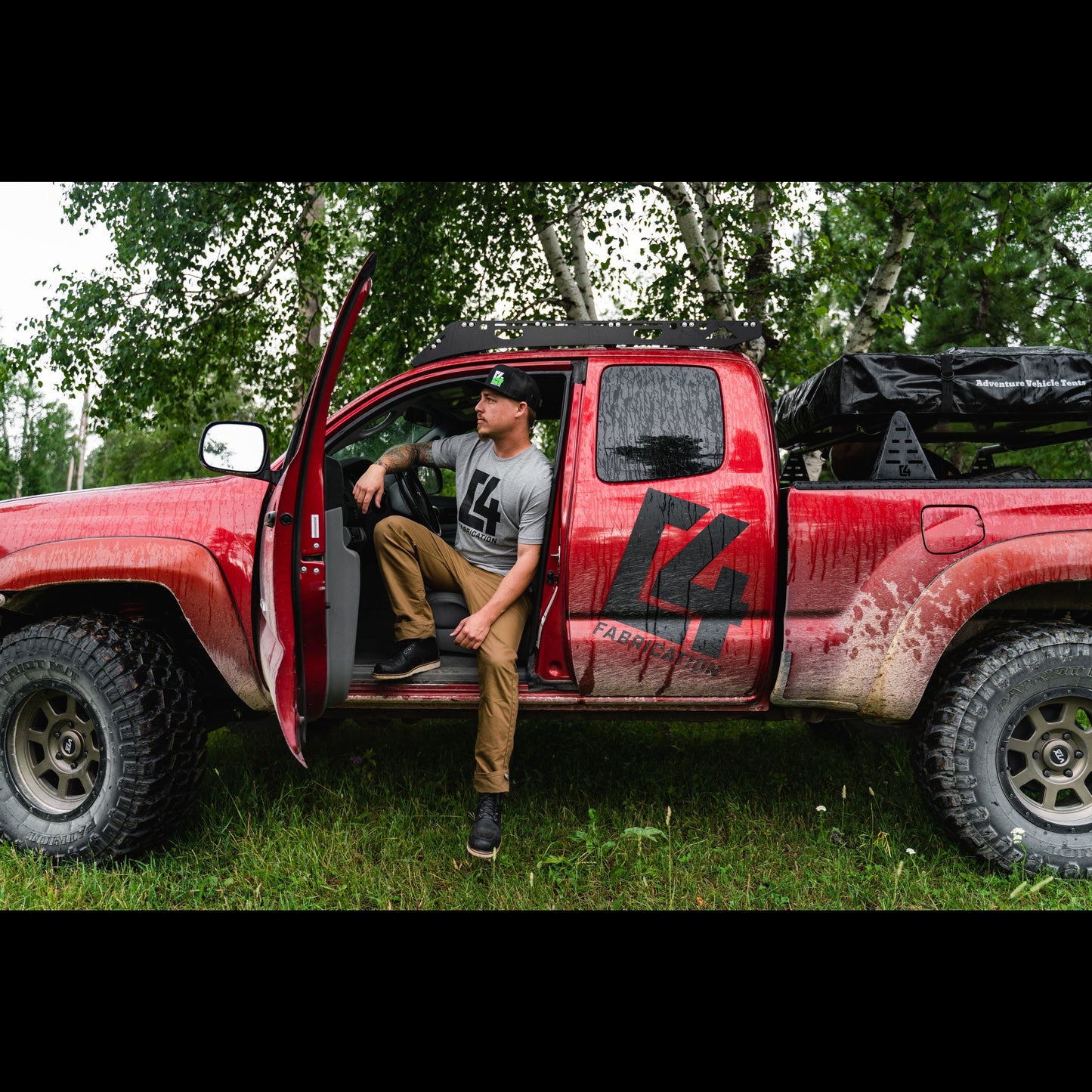 C4 Logo Heather Grey Tee