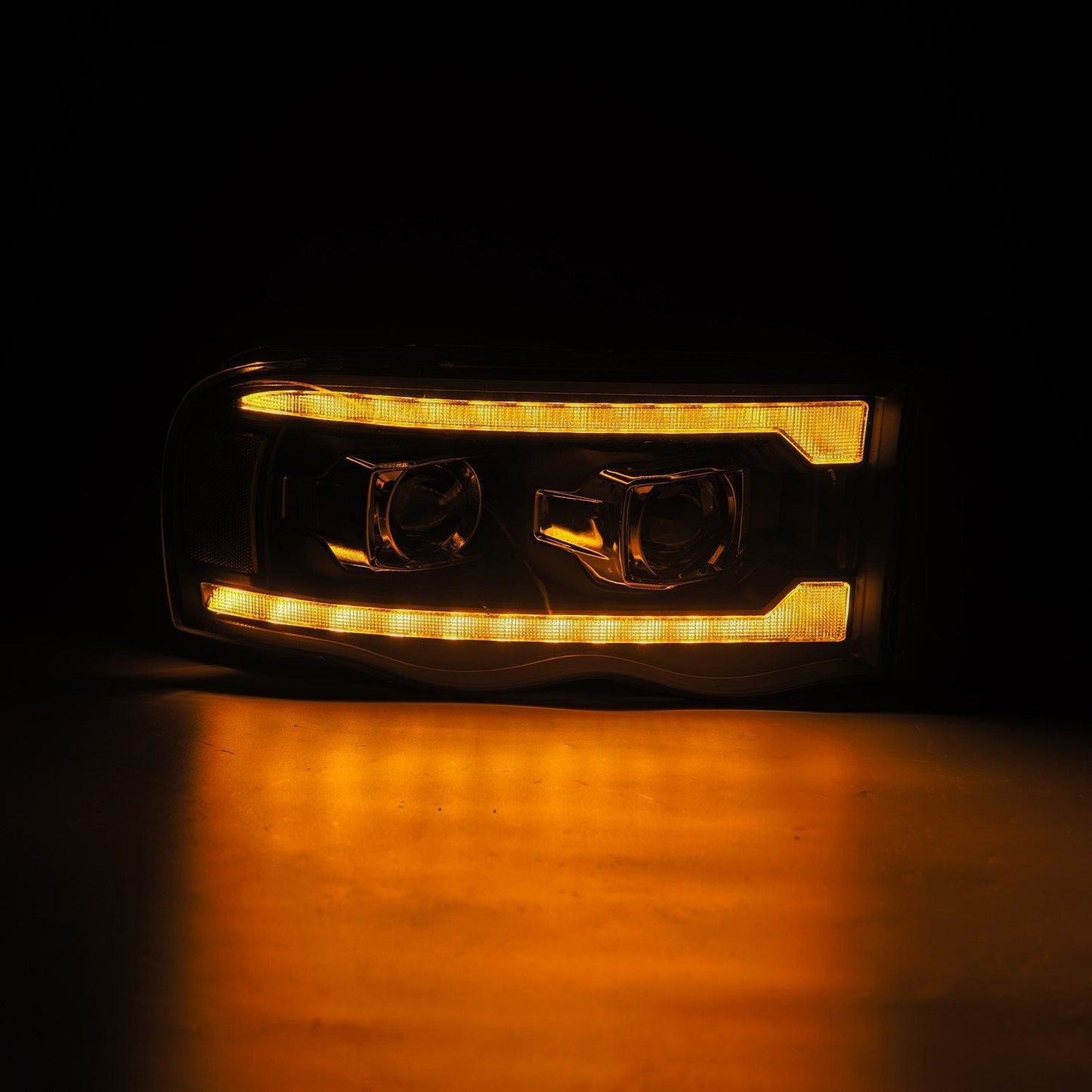 02-05 Dodge Ram LUXX-Series LED Projector Headlights Black | AlphaRex