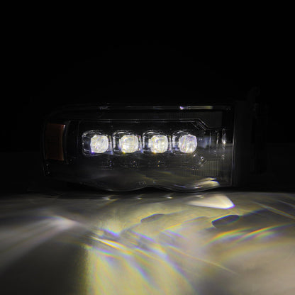 02-05 Dodge Ram NOVA-Series LED Projector Headlights Alpha-Black | AlphaRex