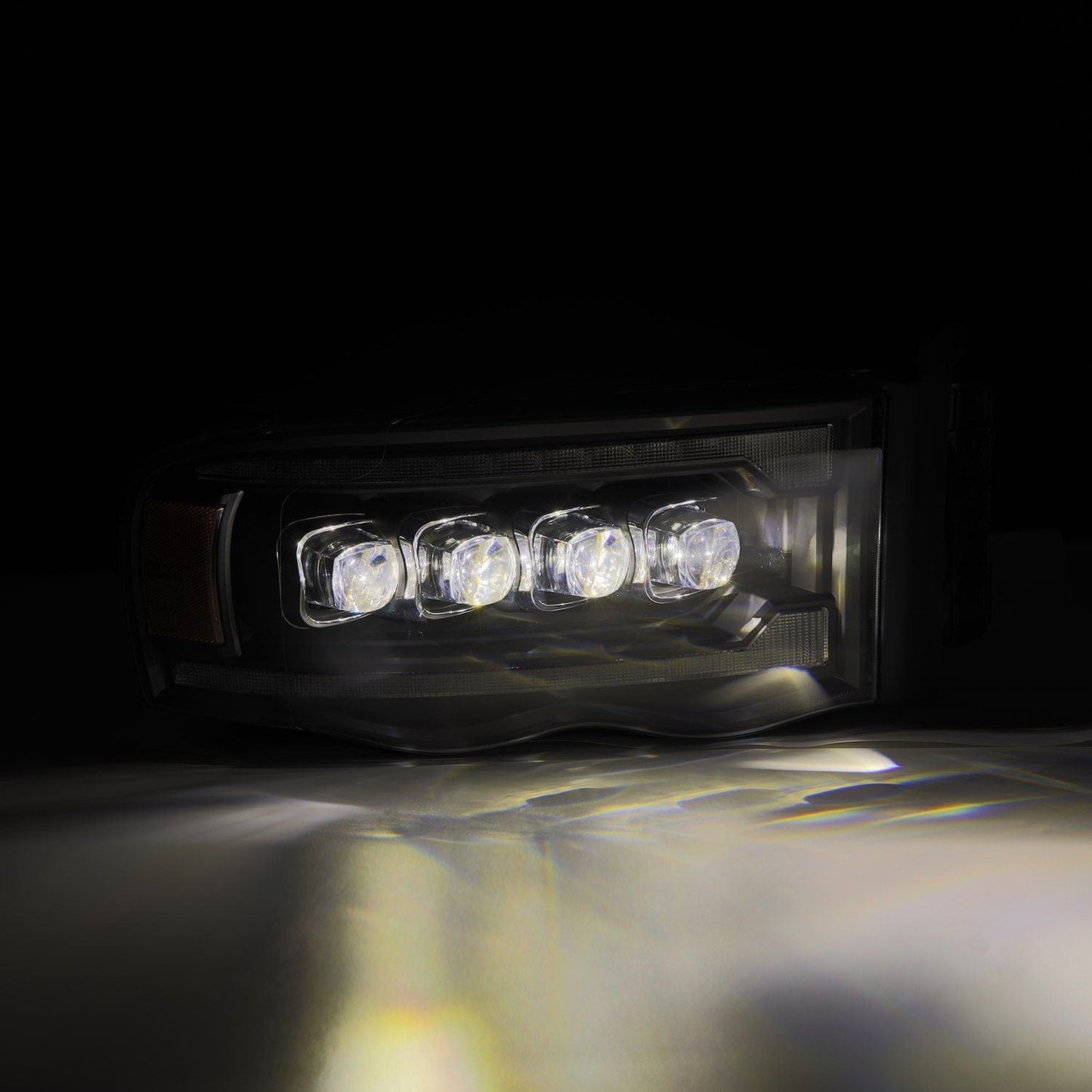 02-05 Dodge Ram NOVA-Series LED Projector Headlights Black | AlphaRex