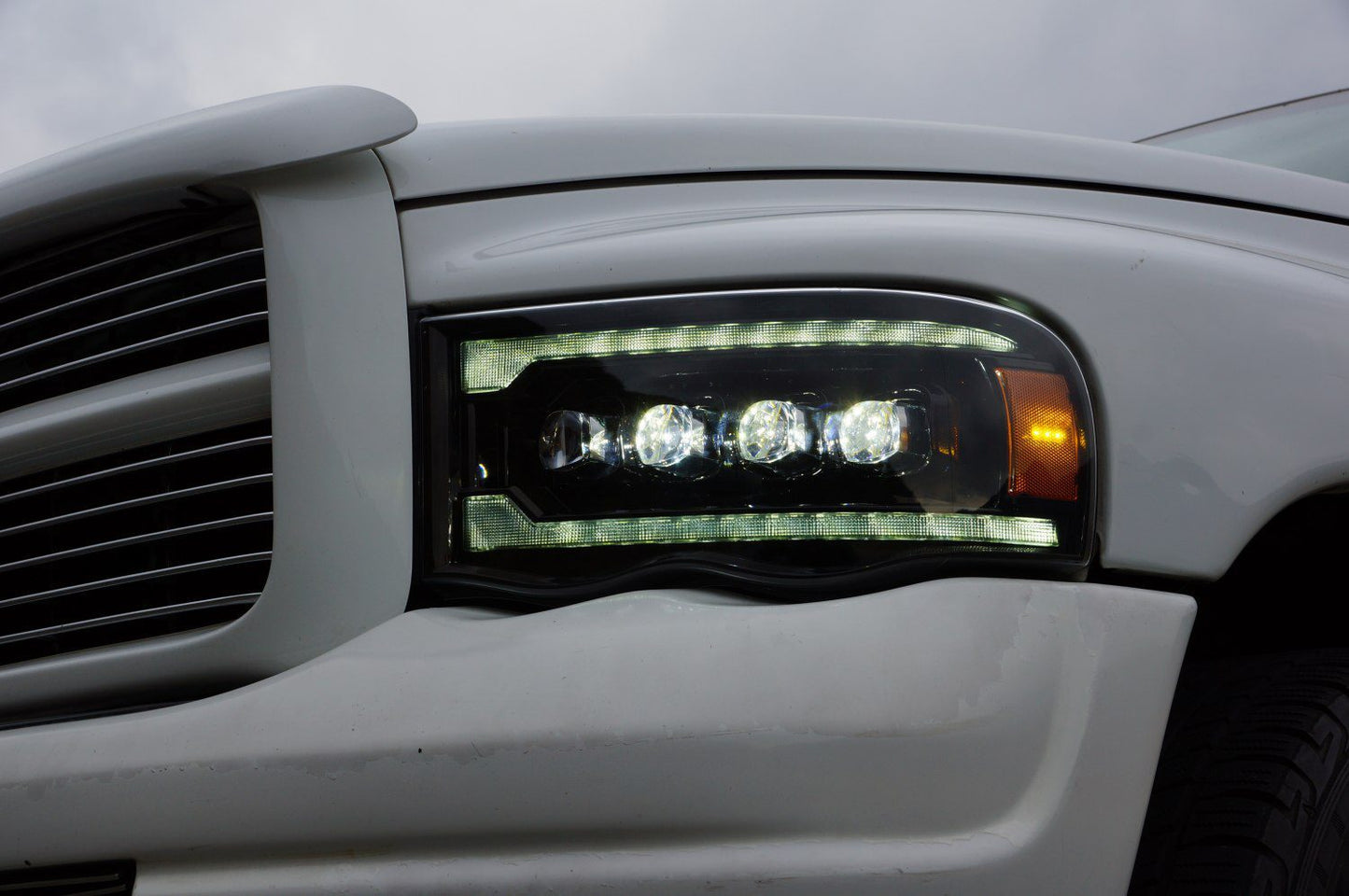 02-05 Dodge Ram NOVA-Series LED Projector Headlights Black | AlphaRex