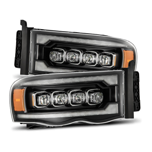 02-05 Dodge Ram NOVA-Series LED Projector Headlights Black | AlphaRex