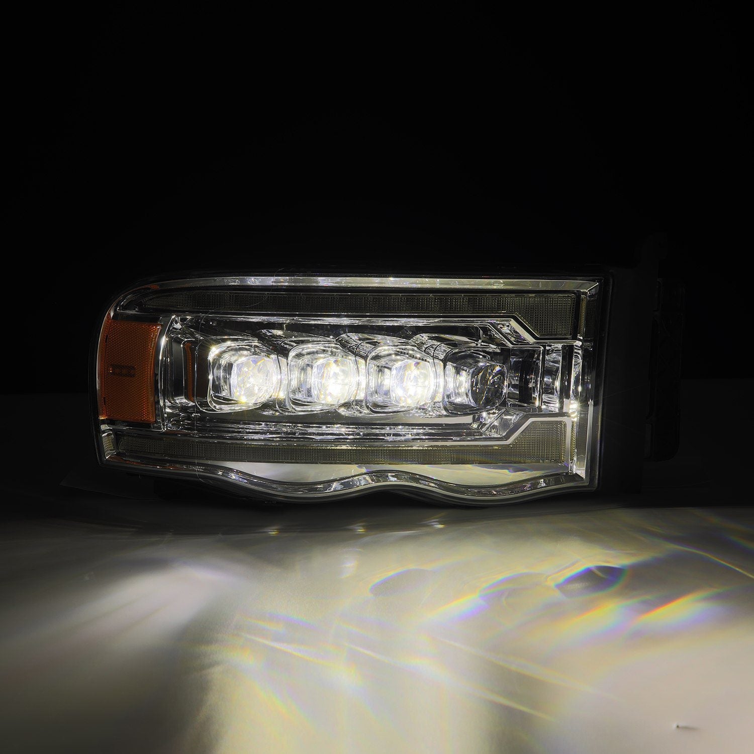02-05 Dodge Ram NOVA-Series LED Projector Headlights Chrome | AlphaRex