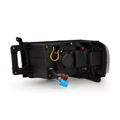 02-05 Dodge Ram PRO-Series Halogen Projector Headlights Alpha-Black | AlphaRex