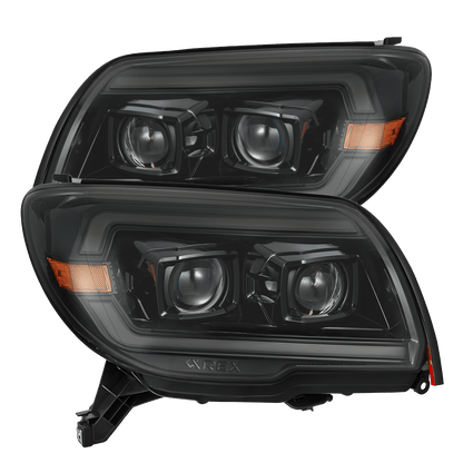 03-09 Toyota 4Runner PRO-Series Projector Headlights Alpha-Black | AlphaRex