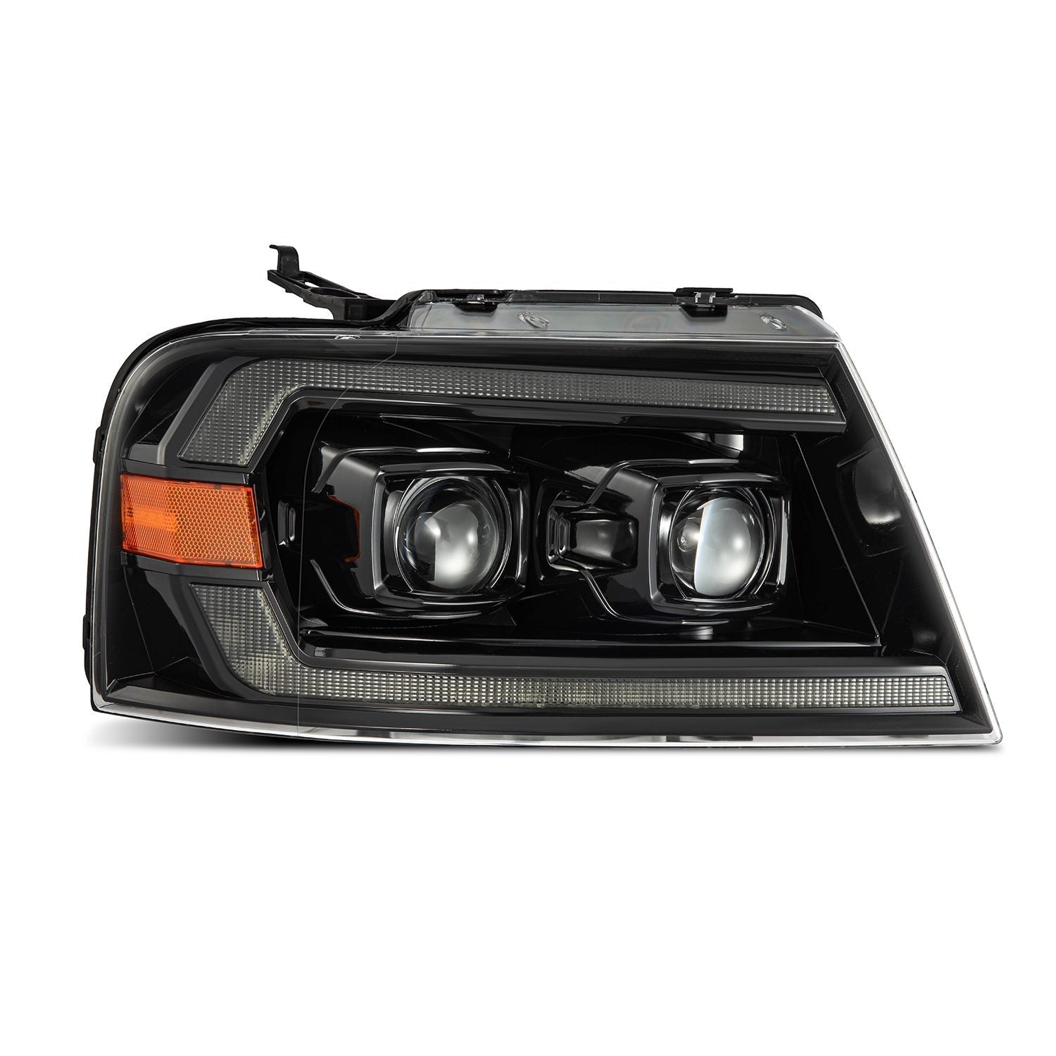 04-08 Ford F150 / 06-08 Lincoln Mark LT LUXX-Series LED Projector Headlights Alpha-Black | AlphaRex