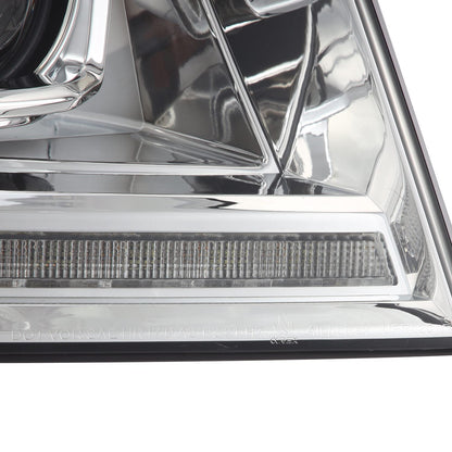 04-08 Ford F150 / 06-08 Lincoln Mark LT LUXX-Series LED Projector Headlights Chrome | AlphaRex