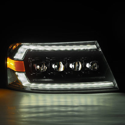 04-08 Ford F150 / 06-08 Lincoln Mark LT NOVA-Series LED Projector Headlights Alpha-Black | AlphaRex