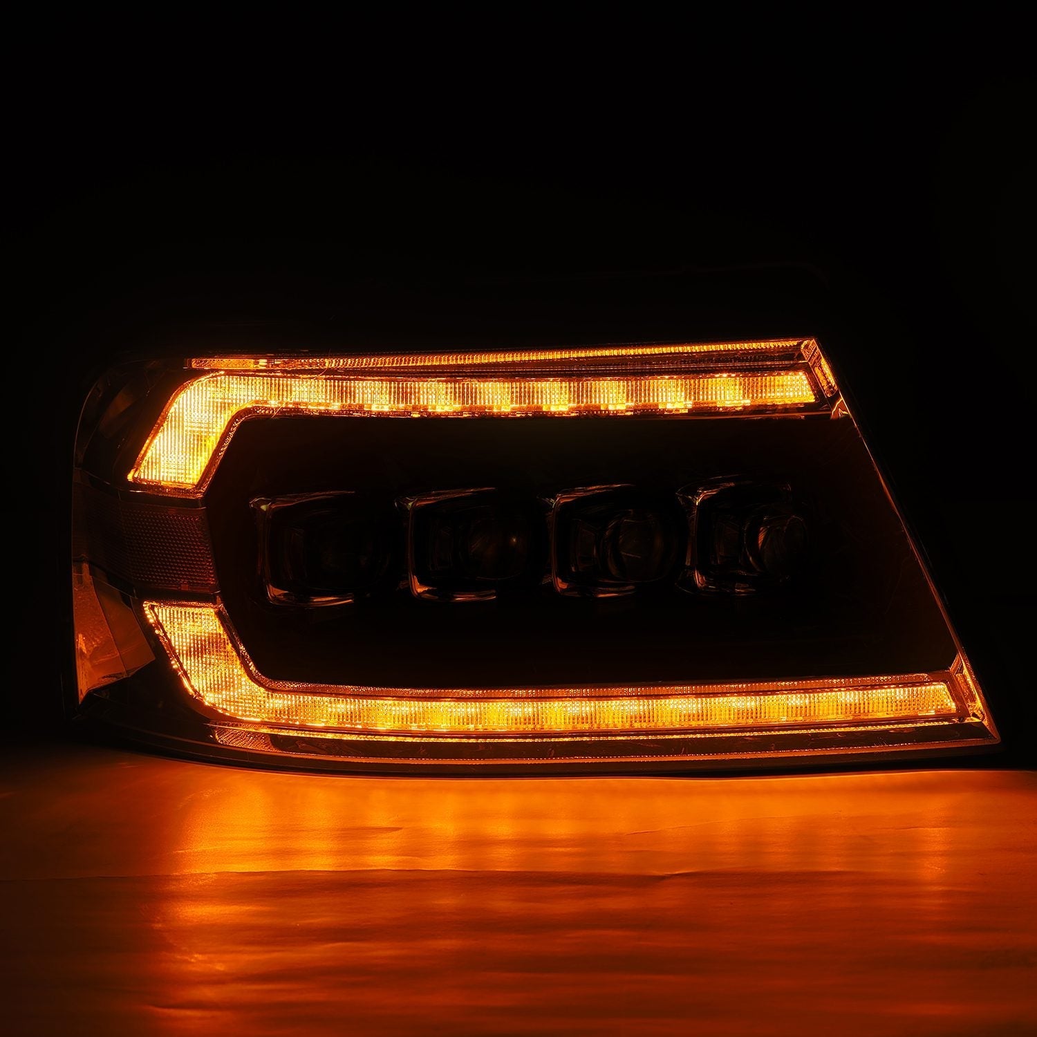 04-08 Ford F150 / 06-08 Lincoln Mark LT NOVA-Series LED Projector Headlights Black | AlphaRex