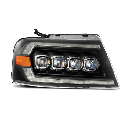 04-08 Ford F150 / 06-08 Lincoln Mark LT NOVA-Series LED Projector Headlights Black | AlphaRex
