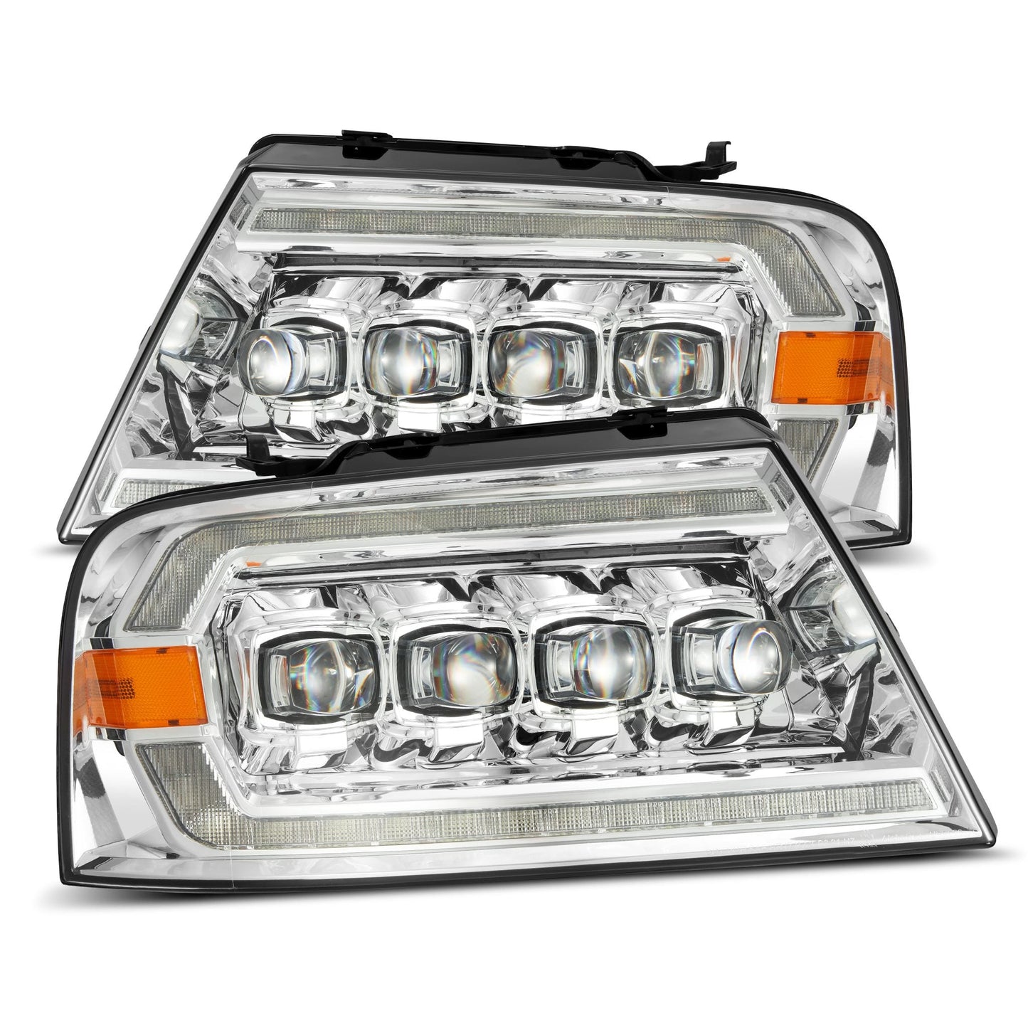 04-08 Ford F150 / 06-08 Lincoln Mark LT NOVA-Series LED Projector Headlights Chrome | AlphaRex