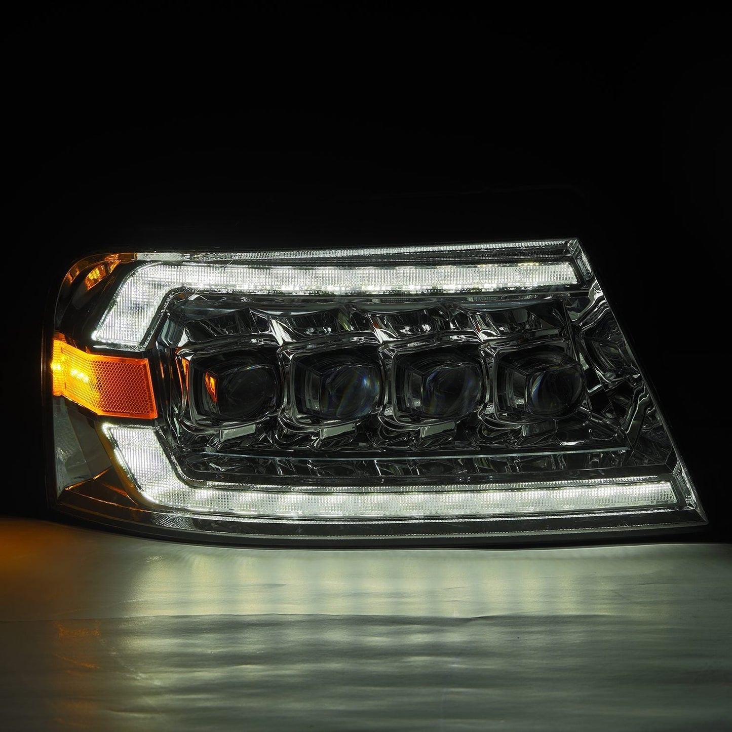 04-08 Ford F150 / 06-08 Lincoln Mark LT NOVA-Series LED Projector Headlights Chrome | AlphaRex