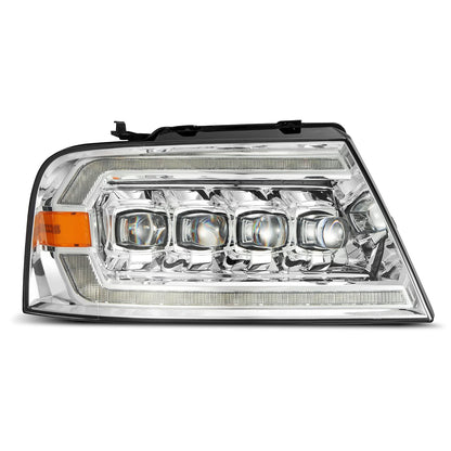 04-08 Ford F150 / 06-08 Lincoln Mark LT NOVA-Series LED Projector Headlights Chrome | AlphaRex