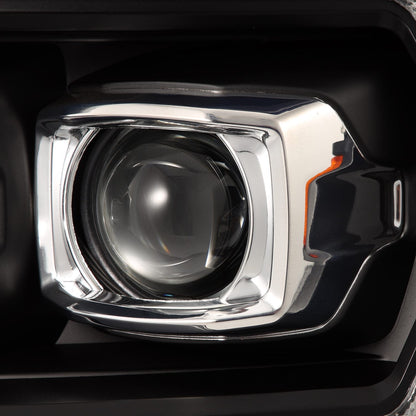 04-08 Ford F150 / 06-08 Lincoln Mark LT PRO-Series Halogen Projector Headlights Black | AlphaRex