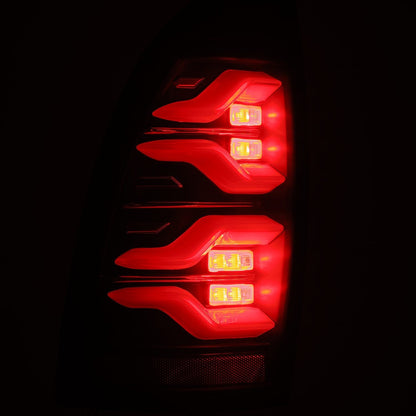 05-15 Toyota Tacoma LUXX-Series LED Tail Lights Black | AlphaRex