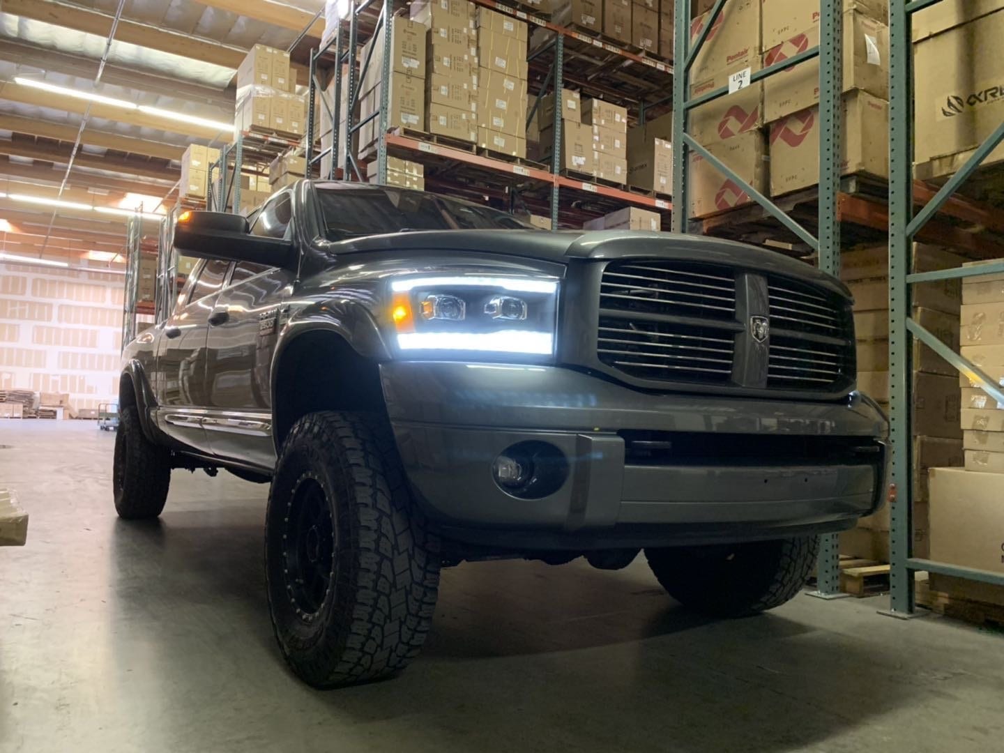 06-08 Dodge Ram LUXX-Series LED Projector Headlights Alpha-Black | AlphaRex