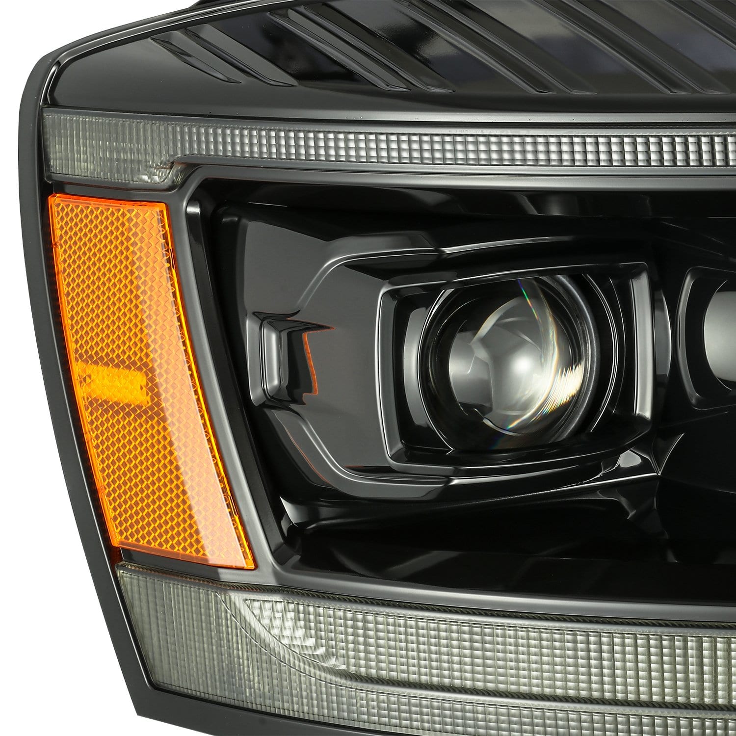 06-08 Dodge Ram LUXX-Series LED Projector Headlights Alpha-Black | AlphaRex