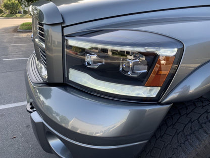 06-08 Dodge Ram LUXX-Series LED Projector Headlights Alpha-Black | AlphaRex