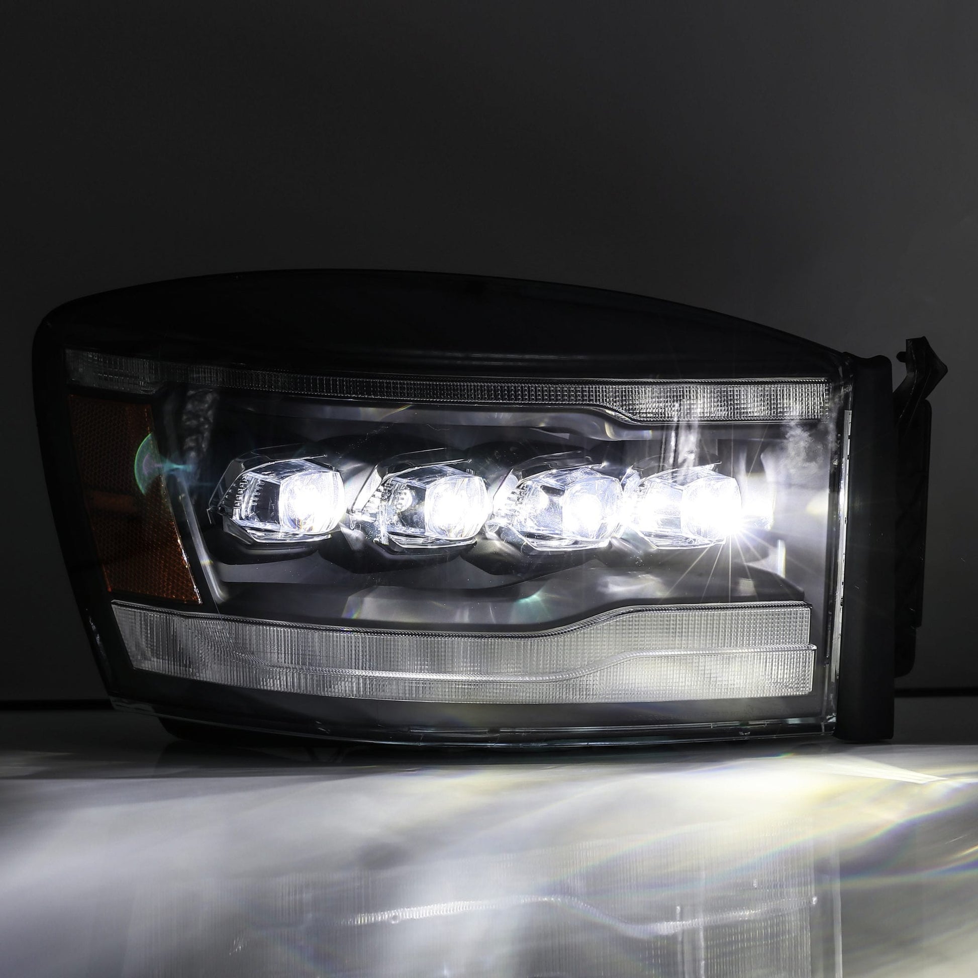 06-08 Dodge Ram NOVA-Series LED Projector Headlights Alpha-Black | AlphaRex
