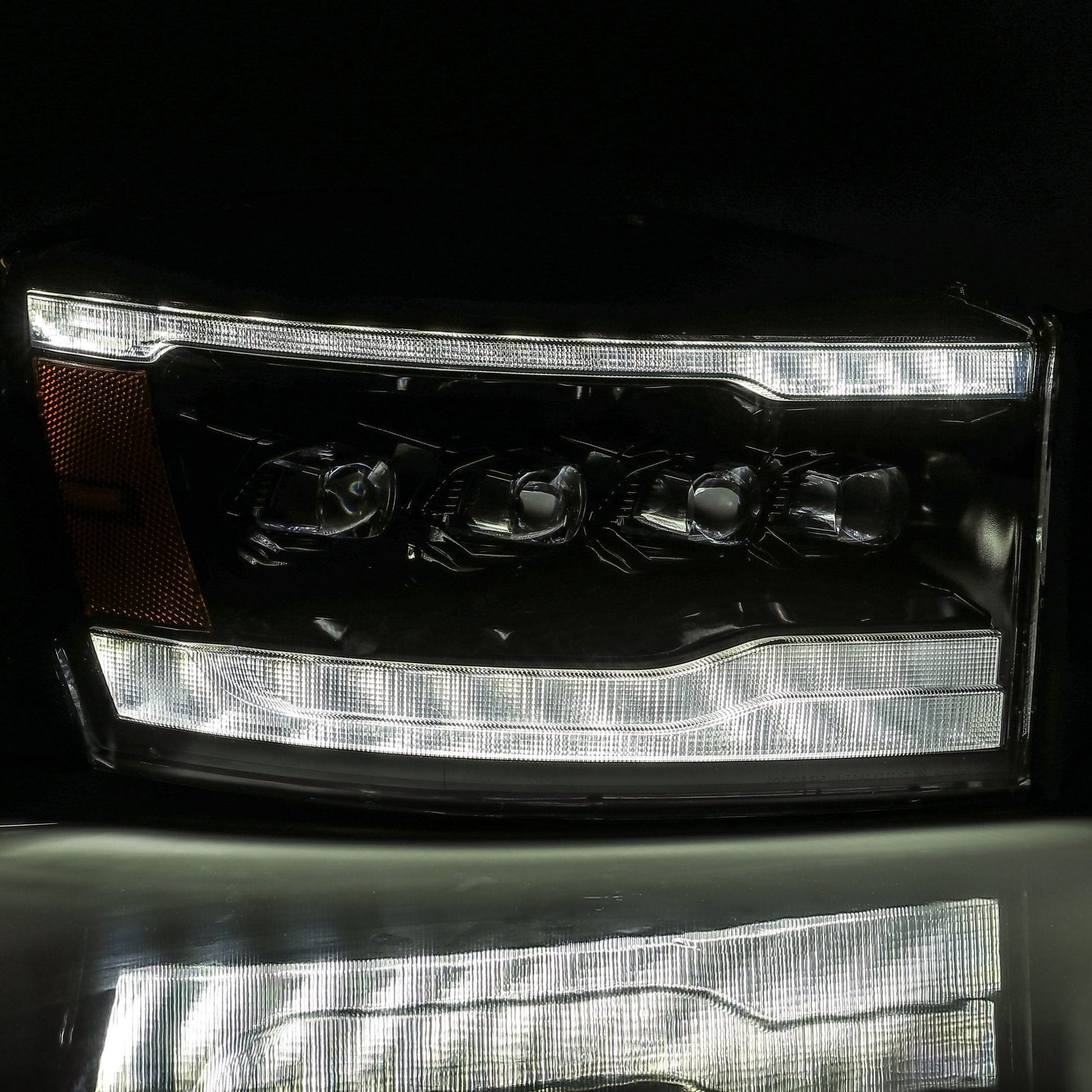 06-08 Dodge Ram NOVA-Series LED Projector Headlights Alpha-Black | AlphaRex