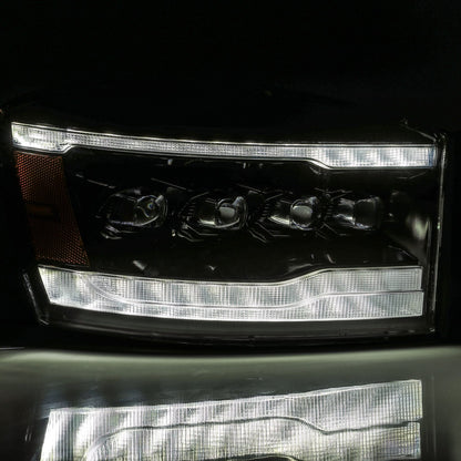 06-08 Dodge Ram NOVA-Series LED Projector Headlights Alpha-Black | AlphaRex