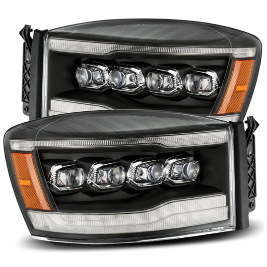 06-08 Dodge Ram NOVA-Series LED Projector Headlights Black | AlphaRex