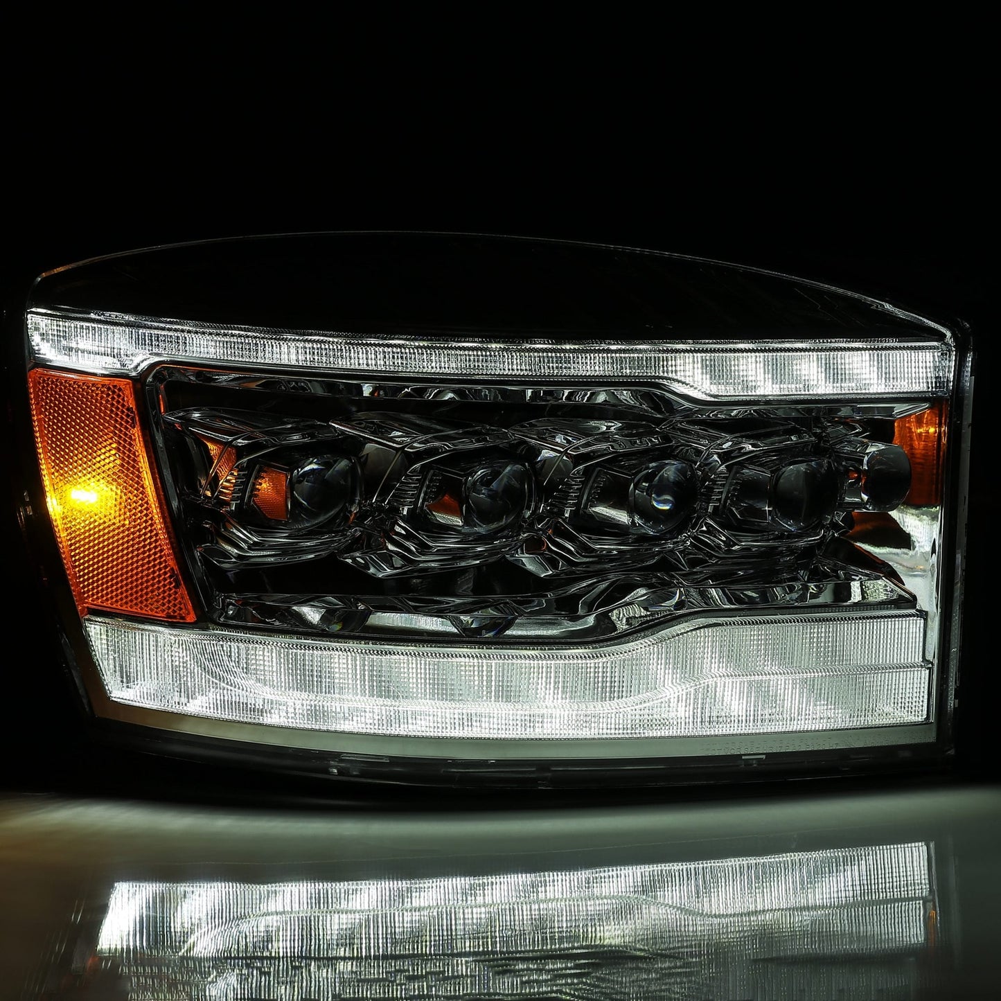 06-08 Dodge Ram NOVA-Series LED Projector Headlights Chrome | AlphaRex