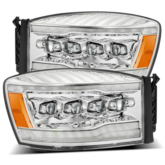 06-08 Dodge Ram NOVA-Series LED Projector Headlights Chrome | AlphaRex