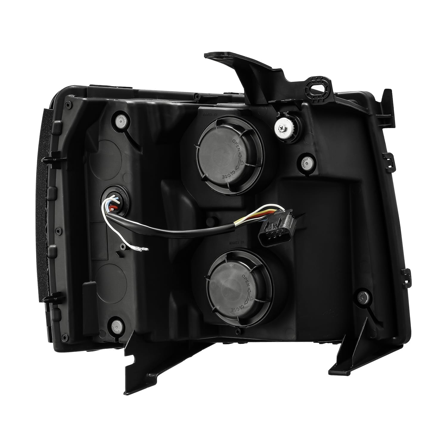 07-13 Chevrolet Silverado LUXX-Series LED Projector Headlights Jet Black | AlphaRex