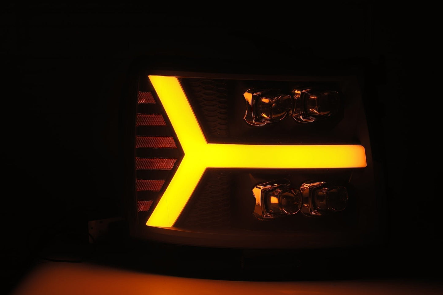 07-13 Chevrolet Silverado NOVA-Series LED Projector Headlights Black | AlphaRex