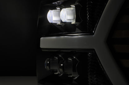 07-13 Chevrolet Silverado NOVA-Series LED Projector Headlights Black | AlphaRex