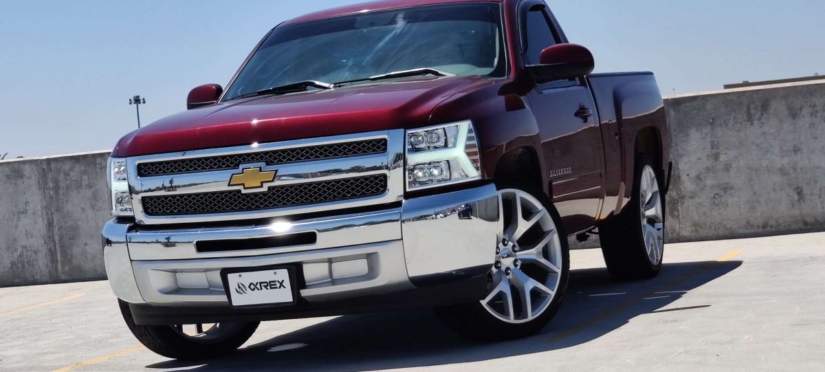 07-13 Chevrolet Silverado NOVA-Series LED Projector Headlights Jet Black | AlphaRex