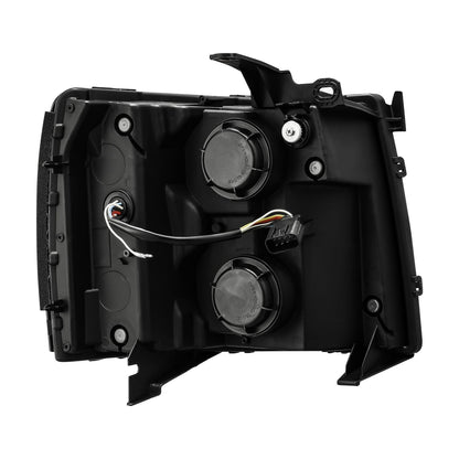 07-13 Chevrolet Silverado PRO-Series Halogen Projector Headlights Chrome | AlphaRex