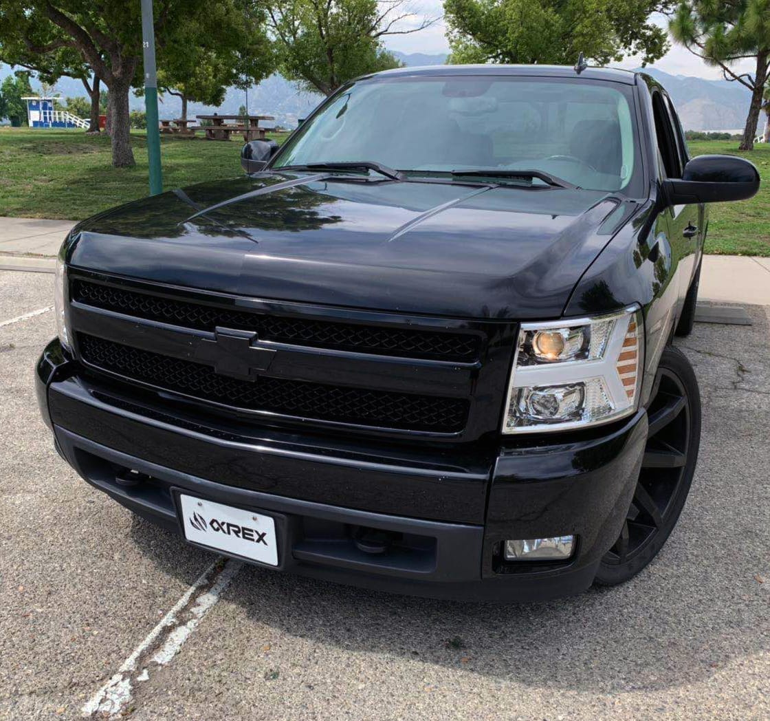 07-13 Chevrolet Silverado PRO-Series Halogen Projector Headlights Chrome | AlphaRex
