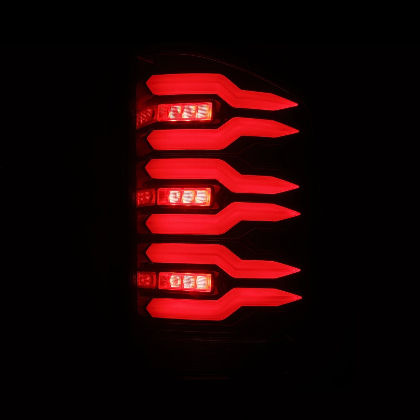 07-13 Chevy Silverado LUXX-Series LED Tail Lights Black-Red | AlphaRex