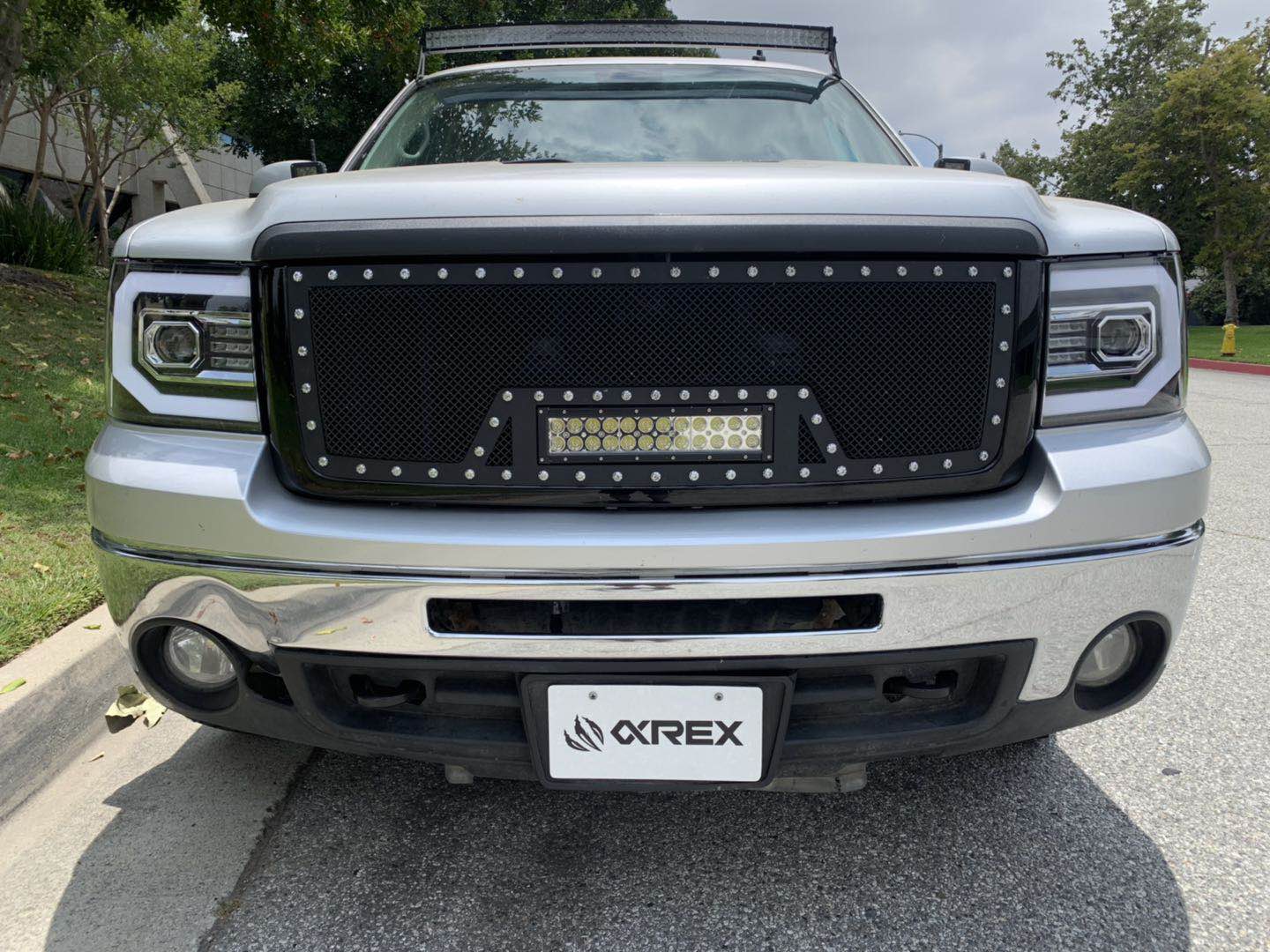 07-13 GMC Sierra PRO-Series Halogen Projector Headlights Black | AlphaRex