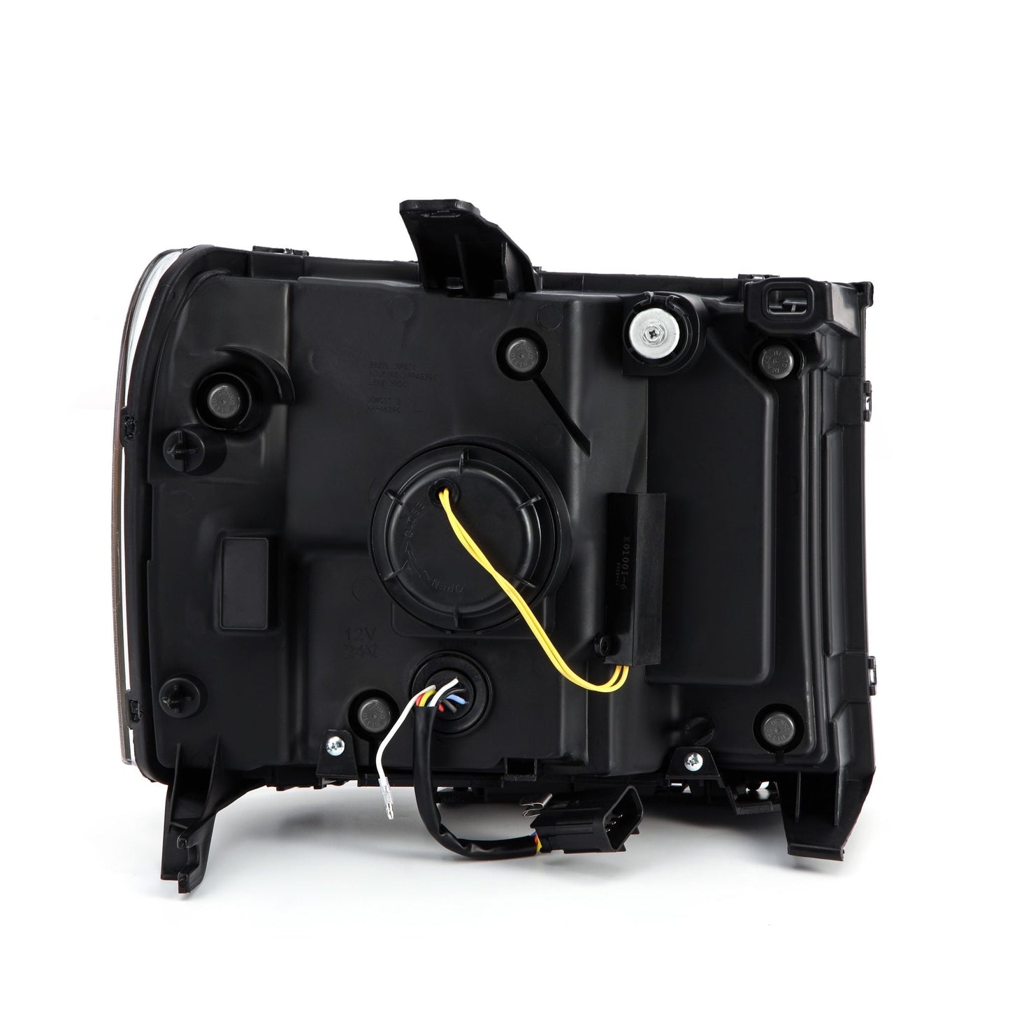 07-13 GMC Sierra PRO-Series Halogen Projector Headlights Jet Black | AlphaRex