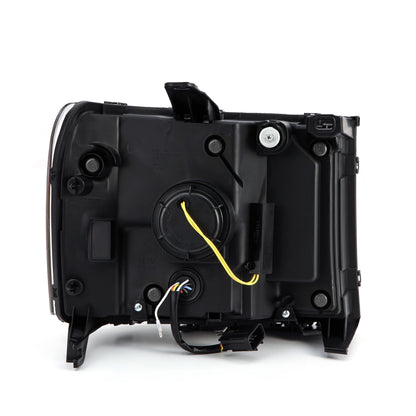 07-13 GMC Sierra PRO-Series Halogen Projector Headlights Jet Black | AlphaRex