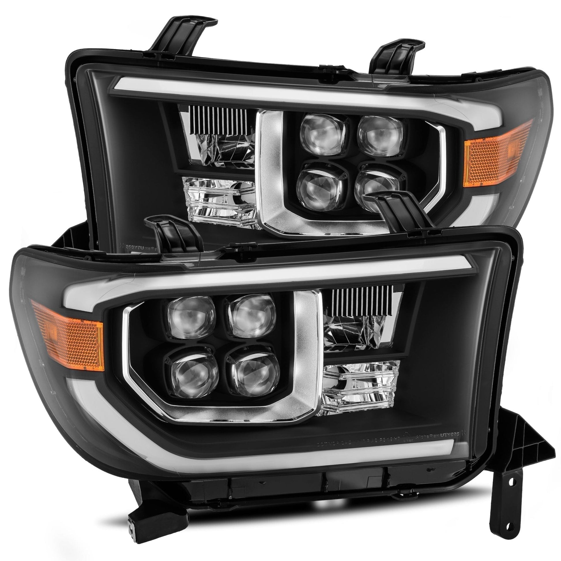 07-13 Toyota Tundra/08-17 Toyota Sequoia NOVA-Series LED Projector Headlights Black (With Level Adjuster) | AlphaRex