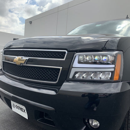 07-14 Chevrolet Tahoe/Suburban/07-13 Avalanche NOVA-Series LED Projector Headlights Black | AlphaRex