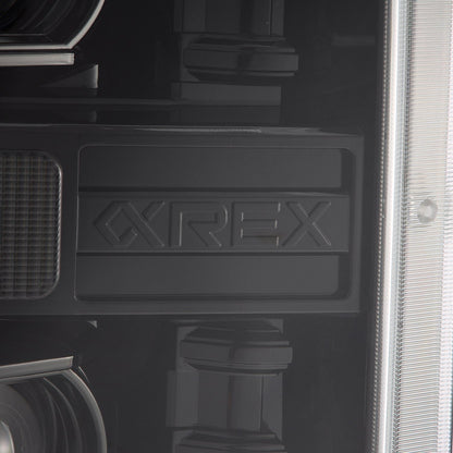08-10 Ford Super Duty/Excursion LUXX-Series LED Projector Headlights Alpha-Black | AlphaRex