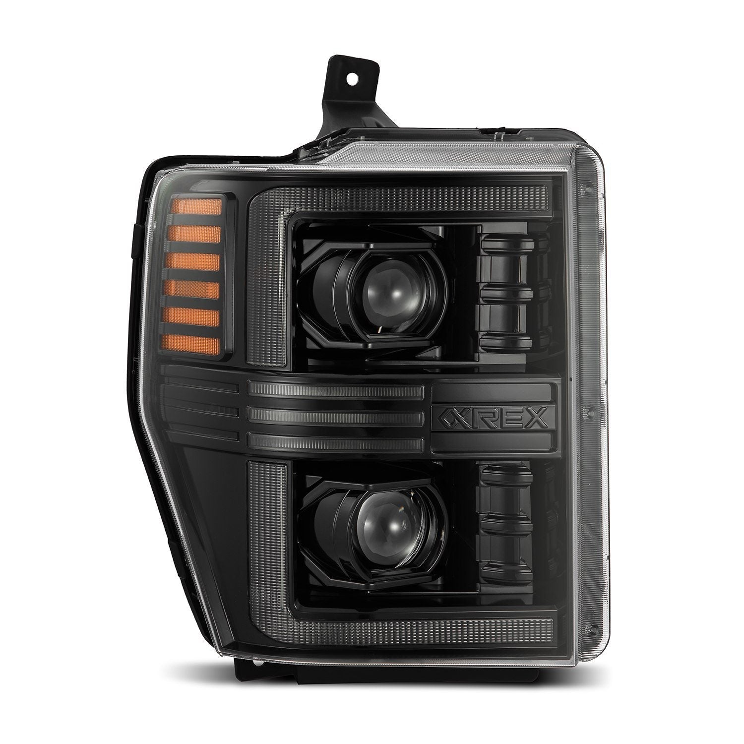 08-10 Ford Super Duty/Excursion PRO-Series Halogen Projector Headlights Alpha-Black | AlphaRex