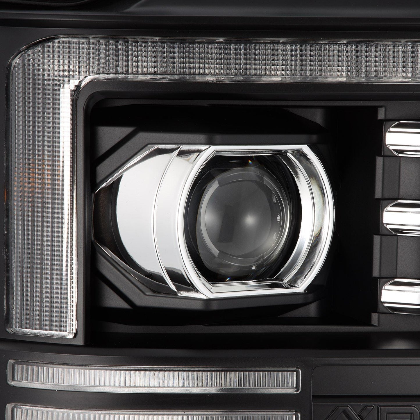 08-10 Ford Super Duty/Excursion PRO-Series Halogen Projector Headlights Black | AlphaRex