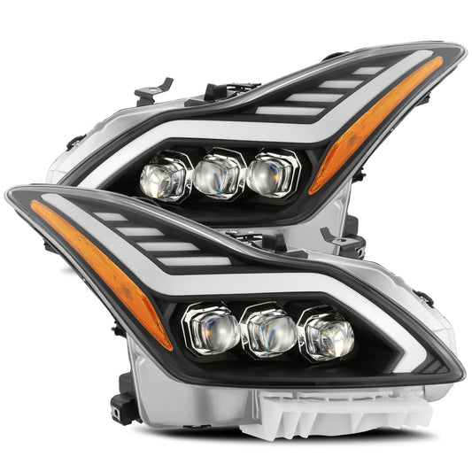 08-13 Infiniti G37/14-15 Q60 Coupe MK II NOVA-Series LED Projector Headlights Jet Black | AlphaRex