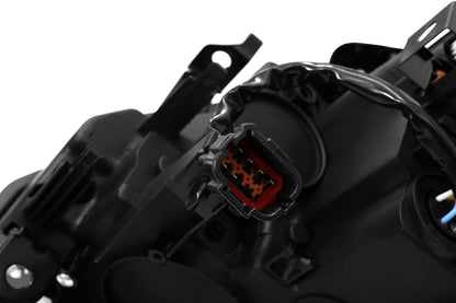 08-13 Infiniti G37/14-15 Q60 Coupe MK II NOVA-Series LED Projector Headlights Jet Black | AlphaRex