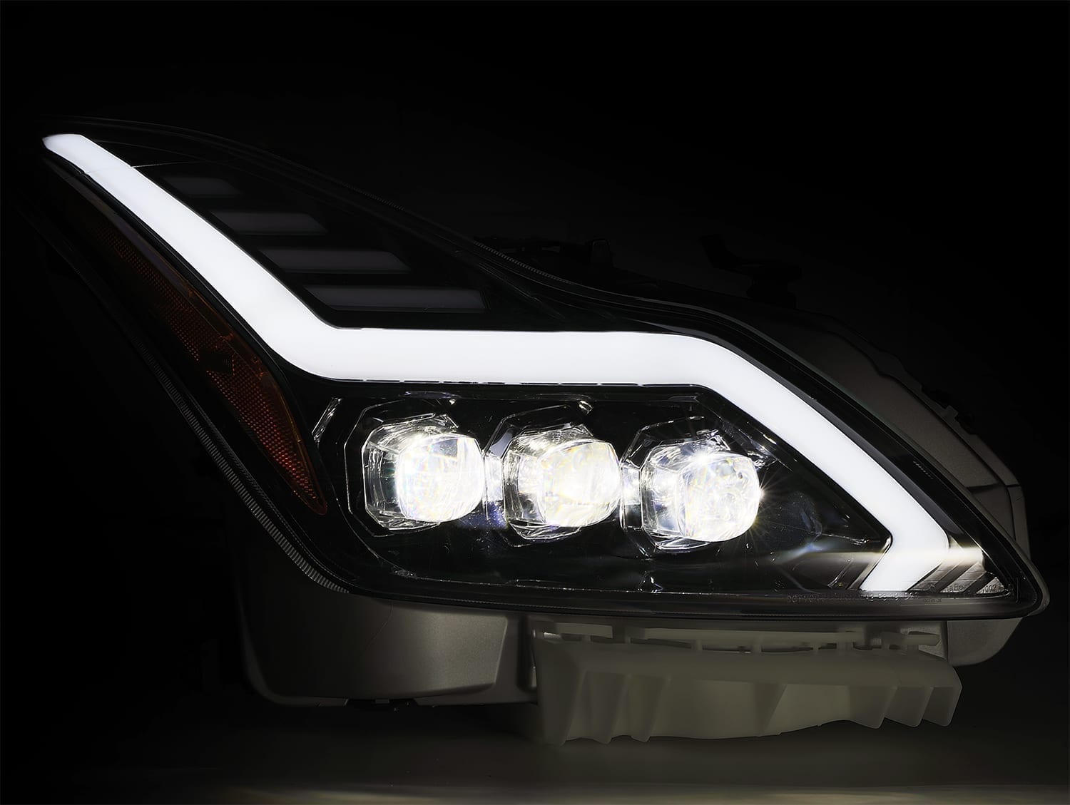 08-13 Infiniti G37/14-15 Q60 Coupe NOVA-Series LED Projector Headlights Black | AlphaRex