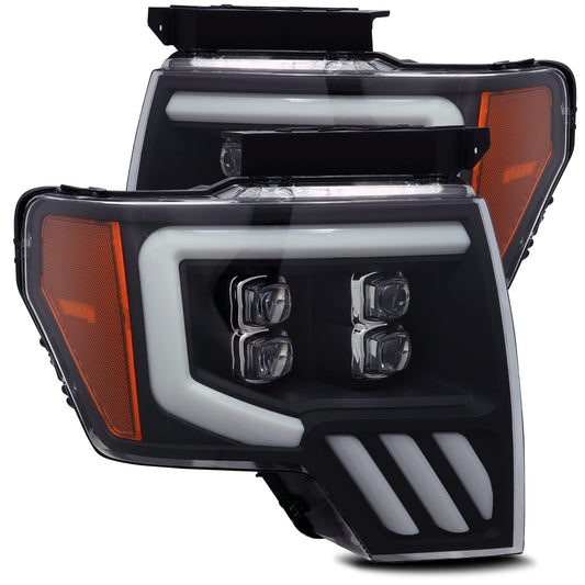 09-14 Ford F150 NOVA-Series LED Projector Headlights Black | AlphaRex