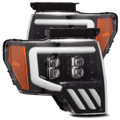 09-14 Ford F150 NOVA-Series LED Projector Headlights Jet Black | AlphaRex