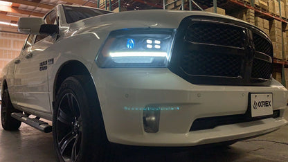 09-18 Ram Truck LUXX-Series (5th Gen 2500 Style) LED Projector Headlights Alpha-Black | AlphaRex